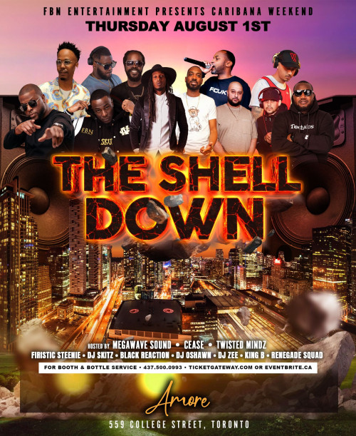 Twisted Mindz Ent is organizing THE SHELL DOWN event byTwisted Mindz Ent on 2024–08–01 10 PM in ,  Canada, we are selling the tickets for THE SHELL DOWN https://www.ticketgateway.com/event/view/the-shell-down