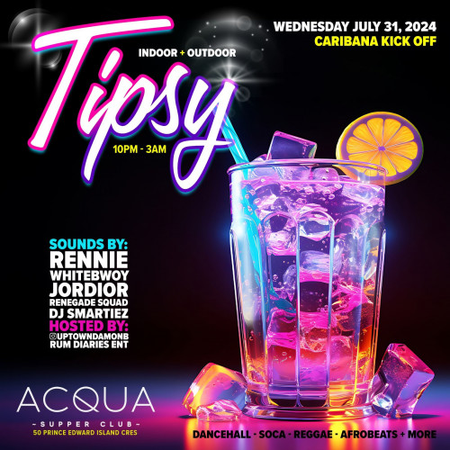 Rum Diaries X Rennie X Renegade Squad X UptownDamonB is organizing TIPSY - CARIBANA KICK-OFF event byRum Diaries X Rennie X Renegade Squad X UptownDamonBon 2024–07–31 10 PM in Canada, we are selling the tickets for TIPSY - CARIBANA KICK-OFF.https://www.ticketgateway.com/event/view/tipsy---caribana-kick-off