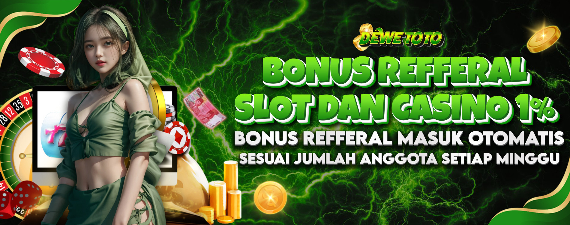 REFERRAL SLOT & CASINO 1%