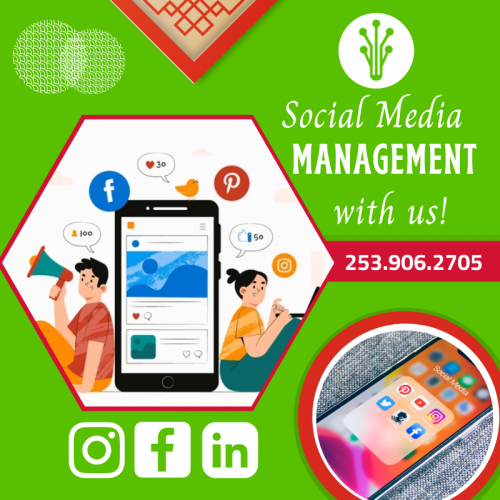 Keep your target audience engaged and informed with effective social media management strategies from our specialists to reach customers very easily with modern trends by digital marketing. For more info, call 253.906.2705.