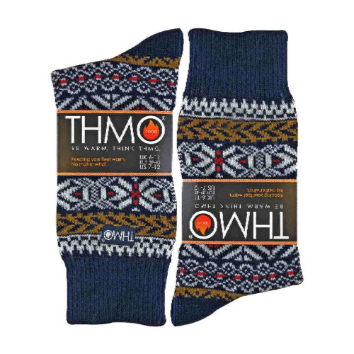 THMO M FES Fairisle Navy