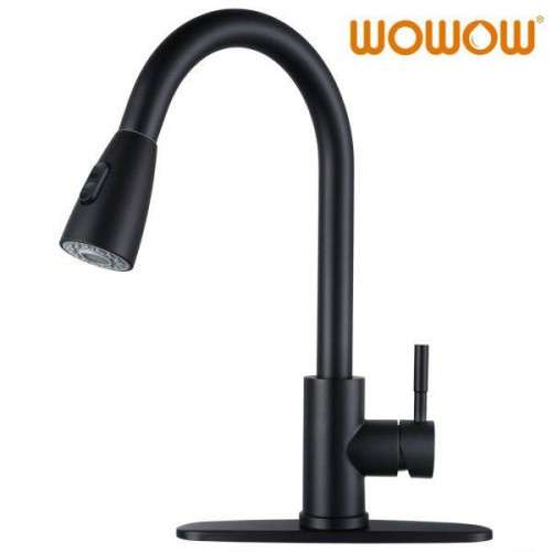 A black kitchen mixer is one of the most reliable faucets that help in the easy mixing of hot and cold water and its black color enhances its beauty and adds on a standard look in your kitchen. Visit Here:- www.wowowfaucet.com/product/wowow-matte-black-kitchen-mixer-tap/