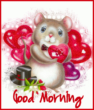 good morning valentine mouse