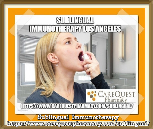 CareQuest Pharmacy is the best place in LA, USA for Sublingual immunotherapy.In case of Sublingual immunotherapy (SLIT) a doctor treat an allergy patient by giving a small does under the tongue to boost the tolerance and reducing signs without use of injection.Before use such therapy an allergist first test the patient’s sensitivities.
https://www.carequestpharmacy.com/sublingual/