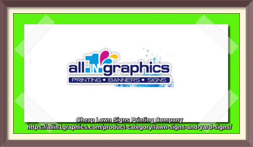 For lawn sign, outdoor signs and yard signs in NY, long Island, contact All in 1 Graphics.  We are using high quality printing materials & latest printing technology to print your products. For custom design signs to promote your business or events contact us today.
https://allin1graphics.com/product-category/lawn-signs-and-yard-signs/