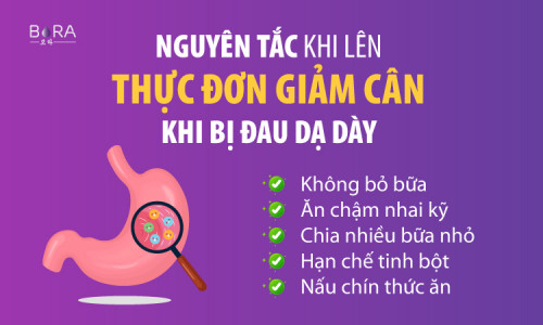 Thực đơn giảm cân cho người đau dạ dày
Nước dừa: Vitamin và chất điện giải có chứa trong nước dừa, giúp hỗ trợ tiêu hóa và tăng cường sức khỏe đường ruột. Uống nhiều nước dừa còn giúp giảm các cơn thèm ăn từ đó vừa giảm cân, vừa giúp bệnh đau dạ dày được thuyên giảm.
Nhóm hạt dinh dưỡng và ngũ cốc như: gạo lứt, hạt điều, yến mạch, kiều mạch, hạt sen… rất tốt cần bổ sung trong "thực đơn giảm cân cho người đau dạ dày". Các hạt dinh dưỡng, ngũ cốc là những thực phẩm giàu chất xơ, giúp no lâu và giảm cảm giác thèm ăn.

https://boracosmetics.vn/thuc-don-giam-can-cho-nguoi-dau-da-day/